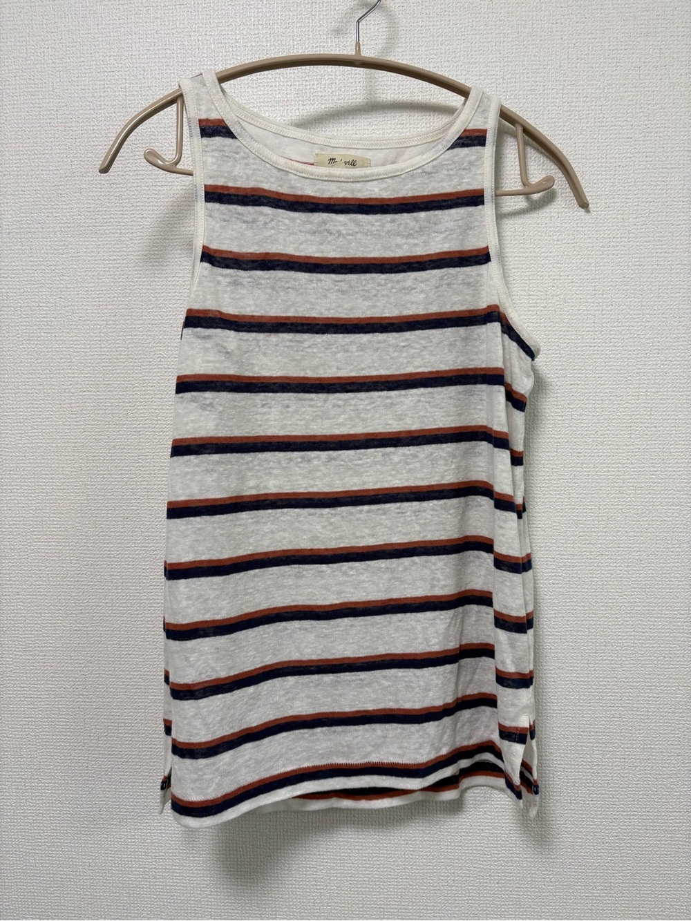 Madewell Linen Tank Top in Lighthouse Stripe - Picture 5 of 9